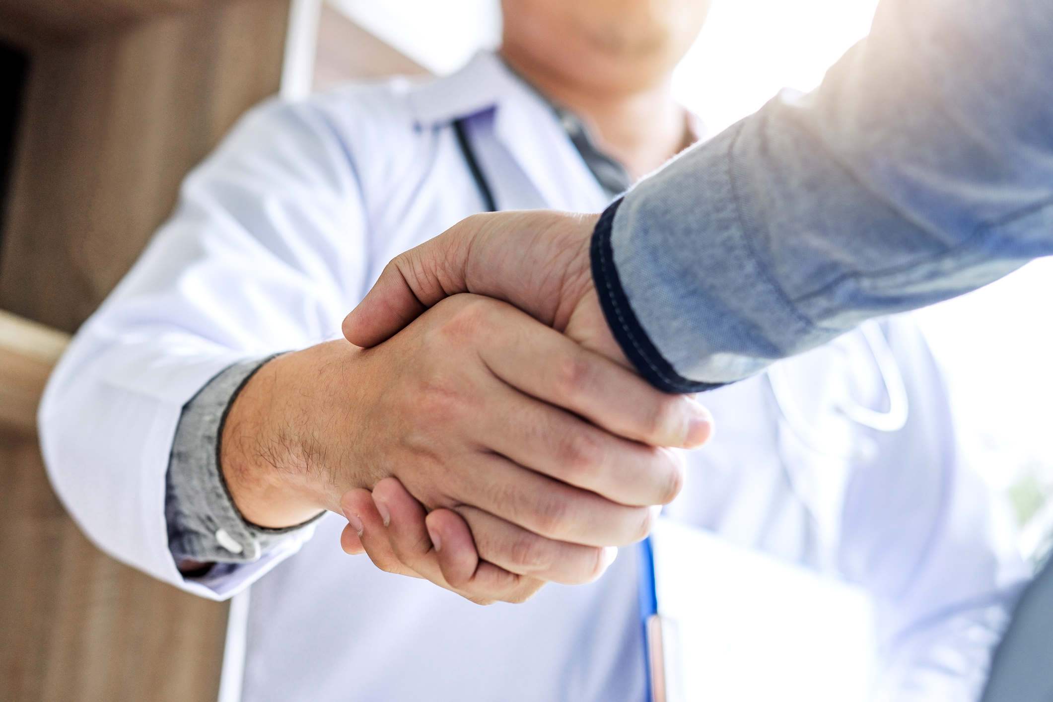 Stretta di mano tra professionisti